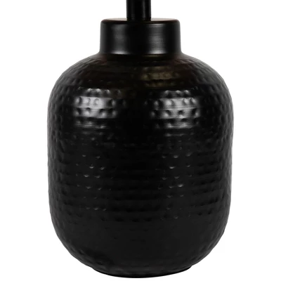 Northlight Round Iron Table Lamp With Laser-Cut Floral Shade - 19" - Black And Copper 6 Northlight Round Iron Table Lamp With Laser-Cut Floral Shade - 19" - Black And Copper - Image 4