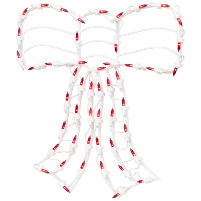 Northlight Lighted Bow Christmas Window Silhouette Decoration - 14" - Red 6 Northlight Lighted Bow Christmas Window Silhouette Decoration - 14" - Red - Image 4