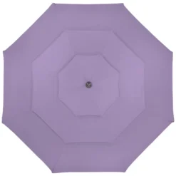 Northlight 9.75ft Outdoor Patio Market Umbrella With Hand Crank And Tilt, Purple