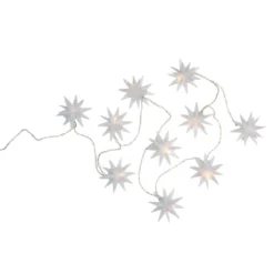 Northlight 10-Count LED White Star Christmas Fairy Lights, 5.25ft, Copper Wire 9 Northlight 10-Count LED White Star Christmas Fairy Lights, 5.25ft, Copper Wire -Home decor GUEST de9c4161 7676 425e 821b 44ff1fc3dd6c