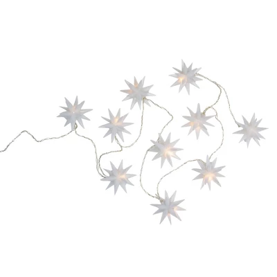 Northlight 10-Count LED White Star Christmas Fairy Lights, 5.25ft, Copper Wire 5 Northlight 10-Count LED White Star Christmas Fairy Lights, 5.25ft, Copper Wire - Image 3