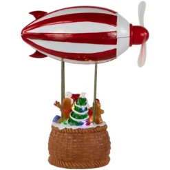 Northlight Musical And Animated Blimp And Santa Christmas Decoration - 8.5" - Red And White -Home decor GUEST deb42b36 4760 424e ac1c 2430a08c35a9