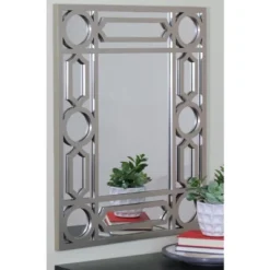 Northlight 29.5" Gray Framed Geometric Design Rectangular Wall Mirror 9 Northlight 29.5" Gray Framed Geometric Design Rectangular Wall Mirror -Home decor GUEST deb9651c 39ef 425e bcbc 24a18045a68e