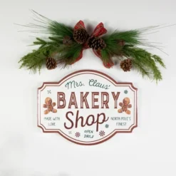 Northlight 18" Mrs. Claus' Bakery Shop Metal Christmas Wall Sign 10 Northlight 18" Mrs. Claus' Bakery Shop Metal Christmas Wall Sign -Home decor GUEST e1178a6a 991b 4496 ade8 2d57a709285a