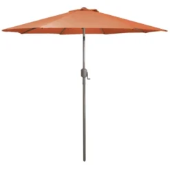 Northlight 9ft Outdoor Orange Patio Umbrella With Hand Crank And Tilt -Home decor GUEST e16043d8 8e32 4ac5 a280 302101524192