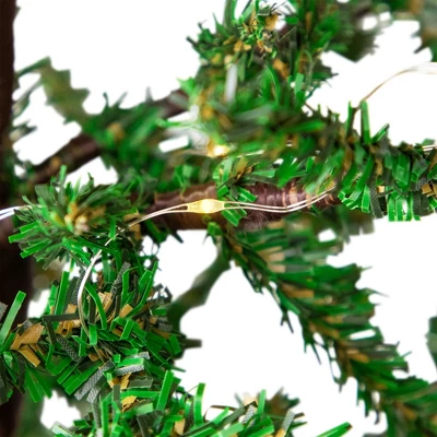 Northlight Pre-lit Christmas Tree With Pinecones And Burlap Base - 4' - Clear Lights 6 Northlight Pre-lit Christmas Tree With Pinecones And Burlap Base - 4' - Clear Lights - Image 4