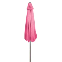 Northlight 9ft Outdoor Patio Market Umbrella With Hand Crank And Tilt, Pink -Home decor GUEST e3768e40 acb2 4554 bb07 bdab25cbd468