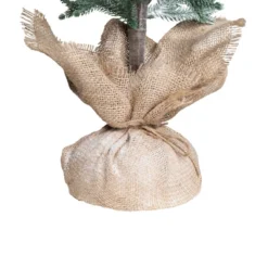 Northlight Frosted Slim Pine Artificial Christmas Tree In Burlap Base - 5' - Unlit -Home decor GUEST e41be32c 4591 451a 9b46 8949b878089b