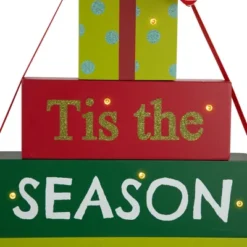 Northlight Lighted "Tis The Season To Be Jolly" Christmas Decoration - 11.75" -Home decor GUEST e4404675 994e 4a86 a008 ba077c089407