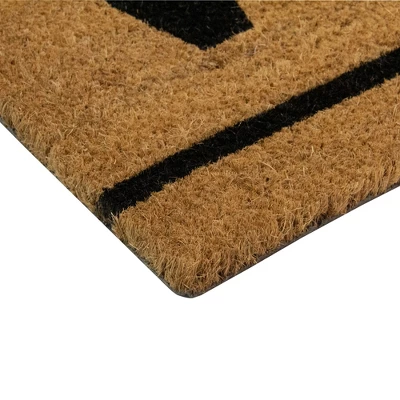Northlight Natural Coir Outdoor Rectangular "Welcome" Doormat 16" X 48" 6 Northlight Natural Coir Outdoor Rectangular "Welcome" Doormat 16" X 48" - Image 4