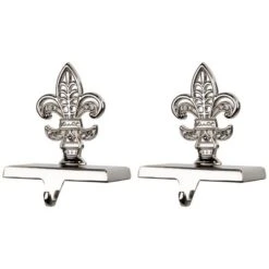 Northlight Fleur De Lis Christmas Stocking Holder - 5" - Set Of 2 10 Northlight Fleur De Lis Christmas Stocking Holder - 5" - Set Of 2 -Home decor GUEST e4f4af10 8a6a 41f5 8bc4 b0ee8463af03