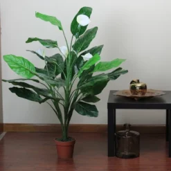 Northlight 47.5" Tropical Peace Lily Spathe Artificial Potted Plant - Green/White 7 Northlight 47.5" Tropical Peace Lily Spathe Artificial Potted Plant - Green/White -Home decor GUEST e5846ad9 7bcd 4185 a18d 05beaf7c8e9b