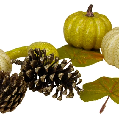 Northlight Set Of 12 Crackled And Glittered Fall Pumpkin, Gourd, Berry, Pine Cone Decoration Set 4 Northlight Set Of 12 Crackled And Glittered Fall Pumpkin, Gourd, Berry, Pine Cone Decoration Set - Image 2