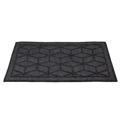 Northlight Gray Diamond Patterned Rectangular Coir Doormat 18" X 30" 4 Northlight Gray Diamond Patterned Rectangular Coir Doormat 18" X 30" - Image 2