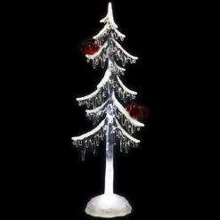 Northlight LED Lighted Acrylic Icicle Tree With Cardinals Christmas Decoration - 14" -Home decor GUEST e7b112bd 21c7 4a9e b1b4 648987cb1af0