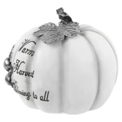 Northlight 8" White And Black "Warm Harvest Blessing" Pumpkin Fall Harvest Decoration 11 Northlight 8" White And Black "Warm Harvest Blessing" Pumpkin Fall Harvest Decoration -Home decor GUEST e8a4f8f3 a3a7 4437 be28 25c7c8cc25bc