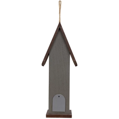 Northlight Wooden Birdhouse With Metal Bird Wall Decoration - 14.5" - Antique White 7 Northlight Wooden Birdhouse With Metal Bird Wall Decoration - 14.5" - Antique White - Image 5