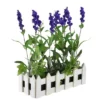 Northlight 11.75" Flowering Lavender Artificial Plant In Picket Fence Container - Green/Purple 1 Northlight 11.75" Flowering Lavender Artificial Plant In Picket Fence Container - Green/Purple -Home decor GUEST eaa23e20 e05a 4398 b5b8 5d2f04bc2294