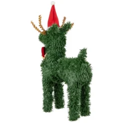 Northlight Pine Reindeer With Bell Artificial Christmas Decoration - 12" -Home decor GUEST eaa75747 6c27 44c8 a654 87ba839666ad