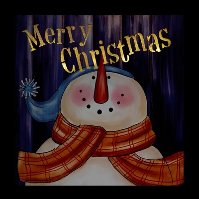 Northlight LED Lighted "Merry Christmas" Snowman Christmas Canvas Wall Art 11.75" X 11.75" 3 Northlight LED Lighted "Merry Christmas" Snowman Christmas Canvas Wall Art 11.75" X 11.75"