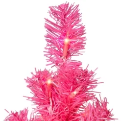 Northlight Pre-Lit Tinsel Artificial Christmas Tree - 3' - Pink - Clear Lights -Home decor GUEST ebdb418f 265b 4fb7 8bae 4ca83ef76fb3