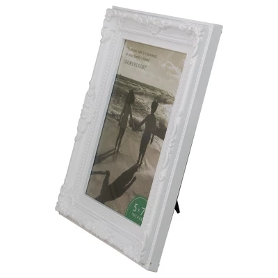 Northlight Victorian Style Rectangular Picture Frame - For 5" X 7" Photo - 8.5" - White 5 Northlight Victorian Style Rectangular Picture Frame - For 5" X 7" Photo - 8.5" - White - Image 3