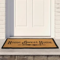 Northlight Natural Coir Rectangular "Home Sweet Home" Doormat 16" X 48"