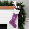 Northlight 19" Purple Sequin Snowflake Christmas Stocking With White Faux Fur Cuff 1 Northlight 19" Purple Sequin Snowflake Christmas Stocking With White Faux Fur Cuff -Home decor GUEST ec62c85e 72ef 4a16 bcb3 dd3b694005ae