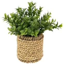 Northlight 7" Artificial Milan Leaf Bush In Rattan Basket 9 Northlight 7" Artificial Milan Leaf Bush In Rattan Basket -Home decor GUEST eccfcdbd fd6e 4a93 904f 86499c7f7f5a