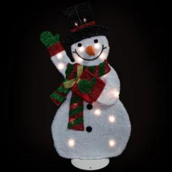 Northlight Lighted Waving Snowman Outdoor Christmas Decoration - 32" - Clear Lights -Home decor GUEST ed447cb4 4ce9 4297 a82e 926af16ffb92