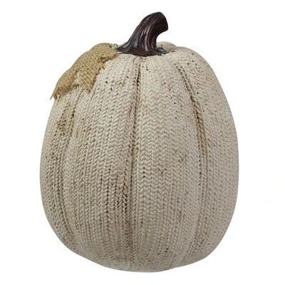 Northlight 6.25" White Pumpkin Autumn Harvest Thanksgiving Tabletop Decoration 4 Northlight 6.25" White Pumpkin Autumn Harvest Thanksgiving Tabletop Decoration - Image 2