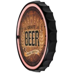 Northlight LED Craft Beer Bottle Cap Neon Lighted Wall Sign - 12.5" - Red 11 Northlight LED Craft Beer Bottle Cap Neon Lighted Wall Sign - 12.5" - Red -Home decor GUEST ed8eccf3 10e2 4a9b b317 4330fcdc517f