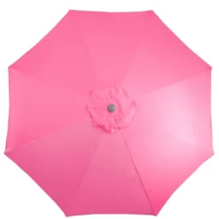 Northlight 9ft Outdoor Patio Market Umbrella With Hand Crank And Tilt, Pink -Home decor GUEST eec673cb 497a 4ca6 8bc9 be5b2aa3c229