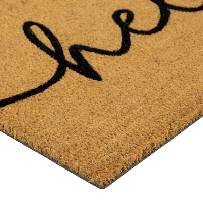 Northlight Natural Coir "Hello" Outdoor Doormat 18" X 30" 6 Northlight Natural Coir "Hello" Outdoor Doormat 18" X 30" - Image 4