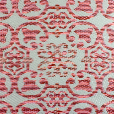 Northlight 4' X 6' Pink And Cream Floral Design Rectangular Outdoor Area Rug 4 Northlight 4' X 6' Pink And Cream Floral Design Rectangular Outdoor Area Rug - Image 3