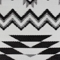 Northlight 4' X 6' Black And White Aztec Print Rectangular Outdoor Area Rug -Home decor GUEST f1be6c8d 06c0 4fc5 863d 9286e19a41b0