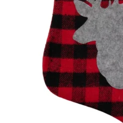 Northlight 20.5" Red And Black Buffalo Plaid Reindeer Christmas Stocking 11 Northlight 20.5" Red And Black Buffalo Plaid Reindeer Christmas Stocking -Home decor GUEST f23f30df 416d 46eb a500 2626a6bcec73