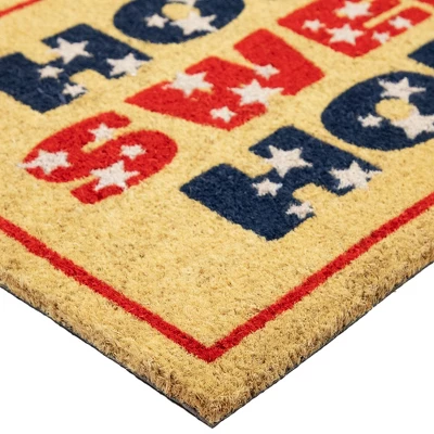 Northlight Red And Blue Americana Home Sweet Home Coir Outdoor Doormat 18" X 30" 7 Northlight Red And Blue Americana Home Sweet Home Coir Outdoor Doormat 18" X 30" - Image 5