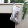 Northlight 19" White And Silver Sequin Christmas Stocking With White Faux Fur Cuff 2 Northlight 19" White And Silver Sequin Christmas Stocking With White Faux Fur Cuff -Home decor GUEST f2f160ac a67b 4e12 80de 39c5910704e2