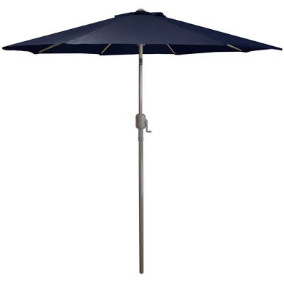 Northlight 9ft Outdoor Patio Market Umbrella With Hand Crank And Tilt, Navy Blue 10 Northlight 9ft Outdoor Patio Market Umbrella With Hand Crank And Tilt, Navy Blue - Image 8