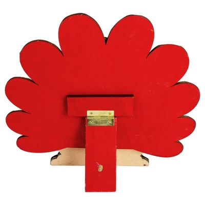 Northlight 9.75" Wooden Turkey With Pumpkin Thanksgiving Decoration 4 Northlight 9.75" Wooden Turkey With Pumpkin Thanksgiving Decoration - Image 2