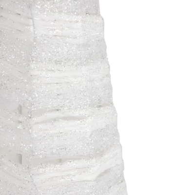 Northlight Glittered Cone Tree Christmas Decoration - 23.5 - White And Silver - Set Of 3 7 Northlight Glittered Cone Tree Christmas Decoration - 23.5 - White And Silver - Set Of 3 - Image 5