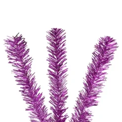 Northlight Medium Tinsel Twig Artificial Christmas Tree -3' - Purple - Unlit -Home decor GUEST f6752084 d522 4101 9c82 7eca6b84b4d5