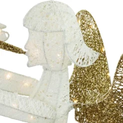 Northlight Lighted Glittered Trumpeting Angel Outdoor Christmas Decoration - 48" - Clear Lights -Home decor GUEST f7789679 2180 4bb6 a6e4 42d9d7a247d5