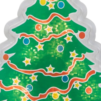 Northlight Lighted Holographic Christmas Tree Window Silhouette - 12.5" - Clear Lights 8 Northlight Lighted Holographic Christmas Tree Window Silhouette - 12.5" - Clear Lights - Image 6