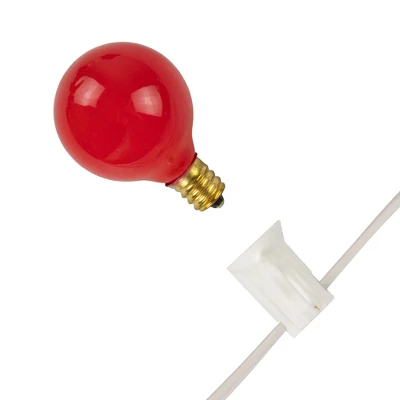 Northlight Patriotic G40 Globe Indoor Outdoor Patio Lights - 9' White Wire - 10ct 9 Northlight Patriotic G40 Globe Indoor Outdoor Patio Lights - 9' White Wire - 10ct - Image 7