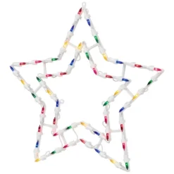 Northlight Lighted Star Christmas Window Silhouette Decoration - 16" - Multicolor Lights -Home decor GUEST fa6b28b9 8719 4589 bbbe 4921c8104a18