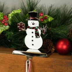 Northlight Smiling Snowman Christmas Stocking Holder - 6"