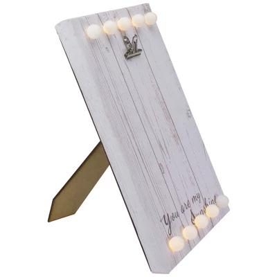 Northlight LED Lighted "You Are My Sunshine" Canvas With Photo Clip 10.25" 4 Northlight LED Lighted "You Are My Sunshine" Canvas With Photo Clip 10.25" - Image 2