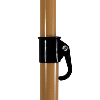 Northlight Outdoor Macrame Boho Beach Market Umbrella With Tilt - 6.5' - Cream 9 Northlight Outdoor Macrame Boho Beach Market Umbrella With Tilt - 6.5' - Cream - Image 7